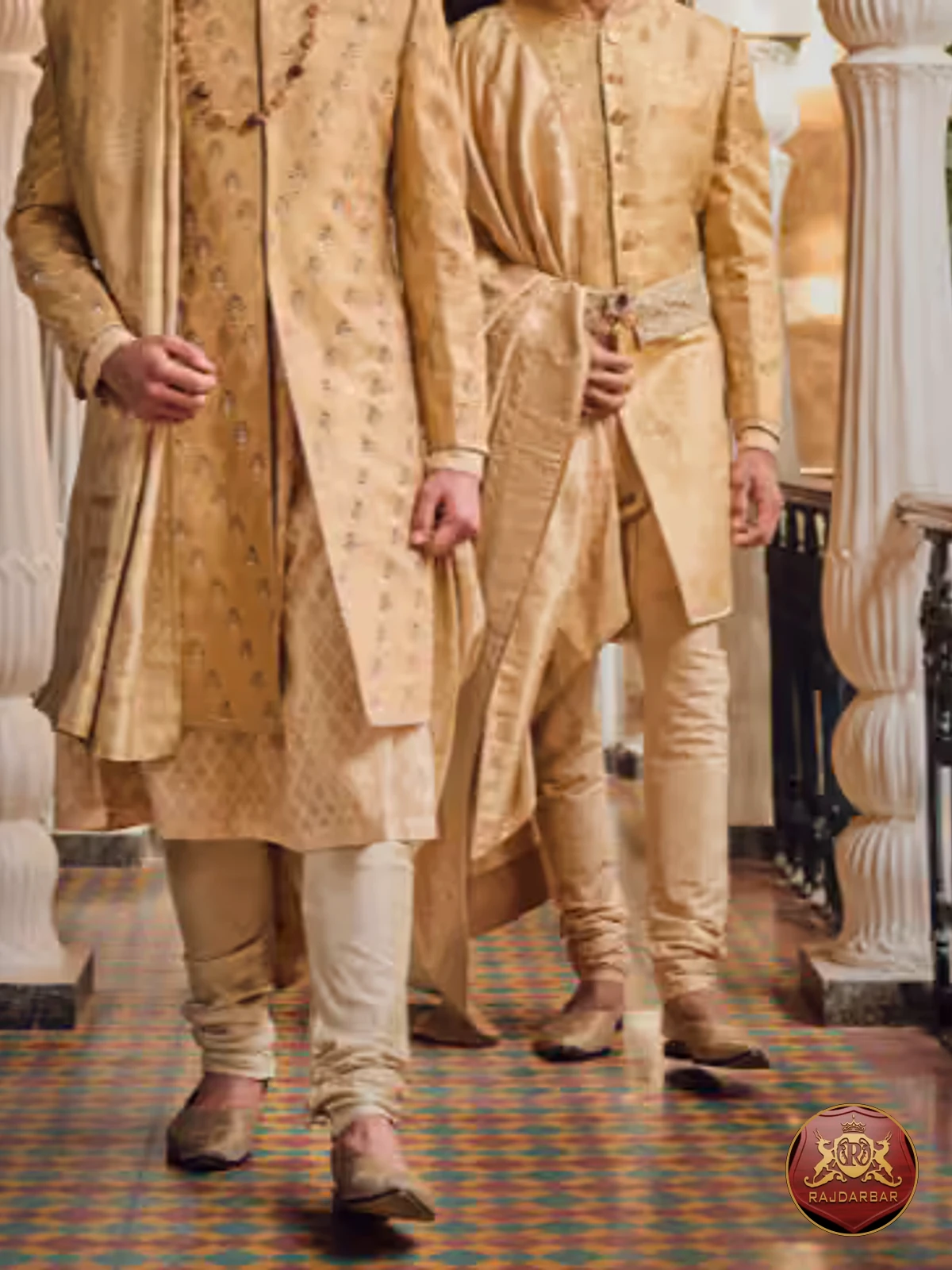Gold Brocade Sherwani