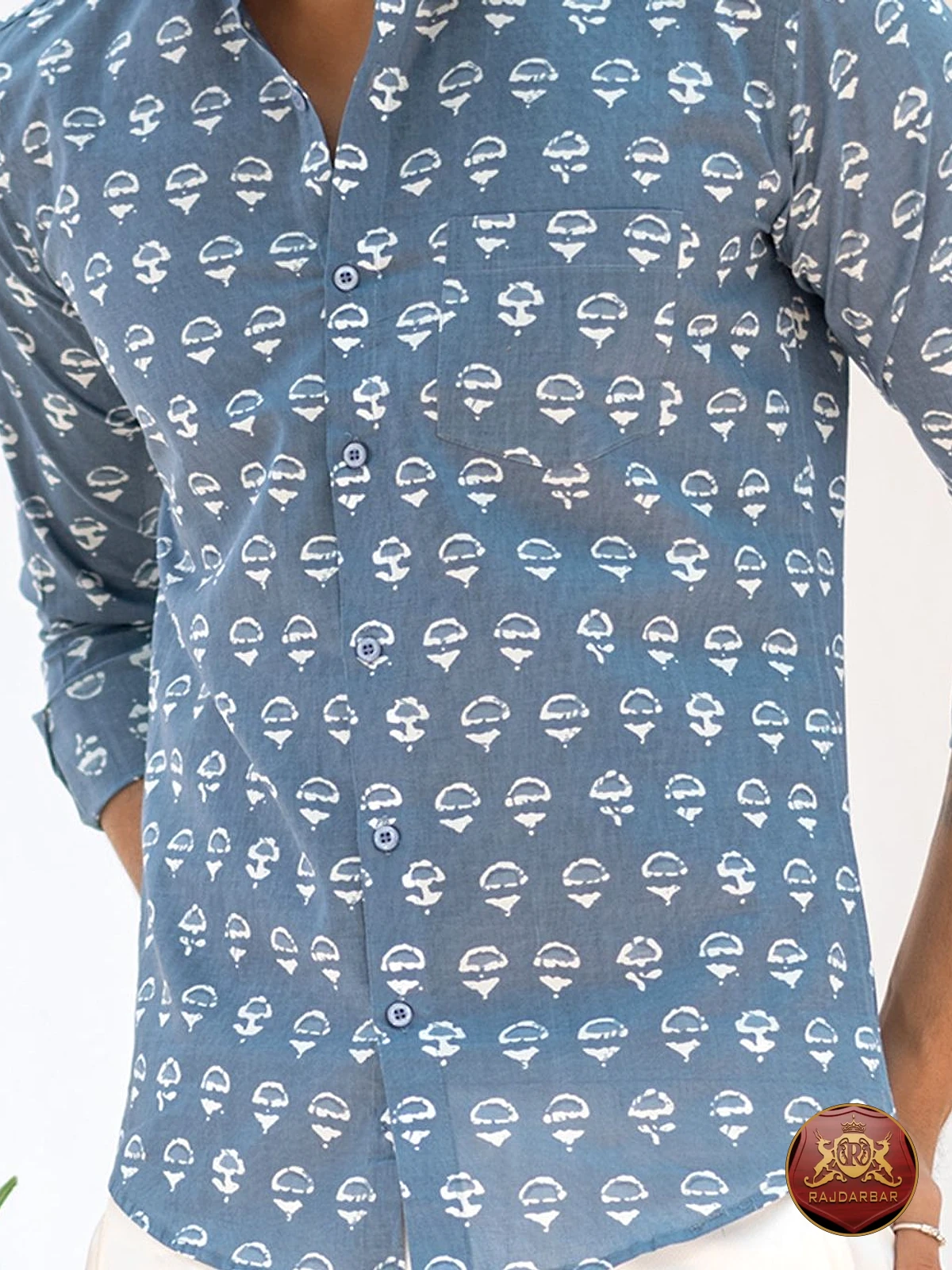 Grey Buti Print Shirt
